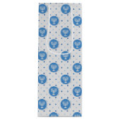 Hanukkah Menorah over Polka Dots Wijn Cadeautas (Voorkant)