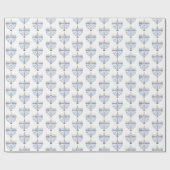 Hanukkah Menorah Pattern Cadeaupapier (Vlak)