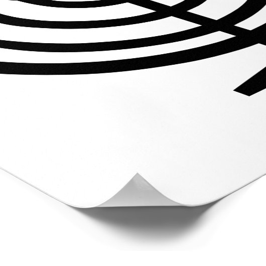 Hanukkah Menorah Poster (Hoek)