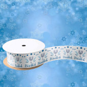 Hanukkah menorah Ribbon Satijnen Lint