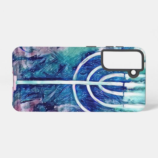 Hanukkah Menorah Samsung Galaxy S21 telefoonhoesje Samsung Galaxy Hoesje (Achterkant horizontaal)