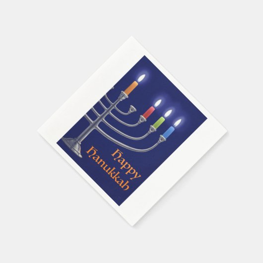"Hanukkah Menorah." Servetten (Hoek)