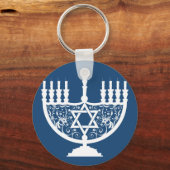 Hanukkah Menorah Sleutelhanger (Voorkant)