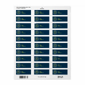 Hanukkah Menorah Star Etiket (Full Sheet)