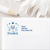 Hanukkah Menorah star Etiket (Insitu)