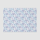 Hanukkah Menorah Star of David Doodle Art Style Tissuepapier (Voorkant)