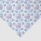 Hanukkah Menorah Star of David Doodle Art Style Tissuepapier (Detail)