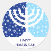 Hanukkah Menorah Sticker (Voorkant)