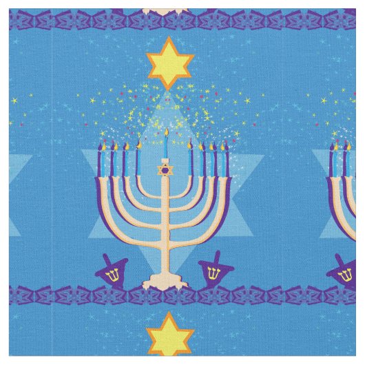 Hanukkah Menorah stof (Close Up)