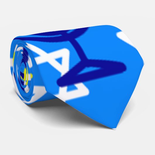 Hanukkah Menorah Stropdas (Opgerold)