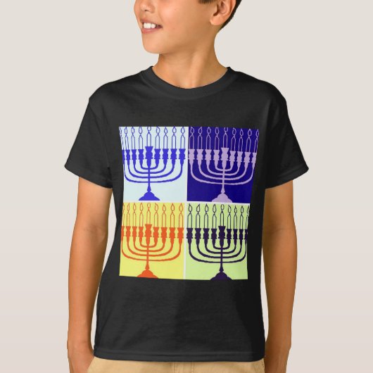 Hanukkah Menorah T-shirt (Voorkant)