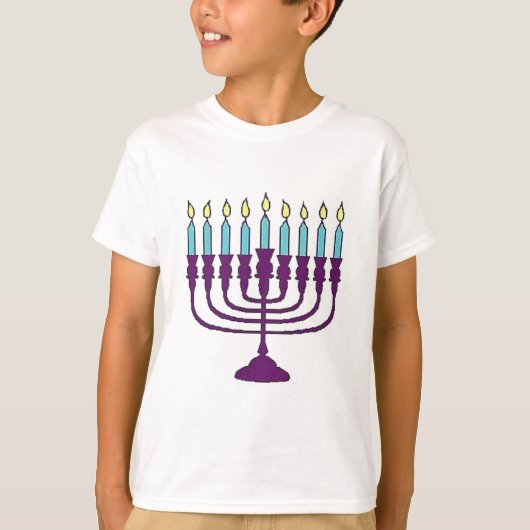 Hanukkah Menorah T-shirt (Voorkant)