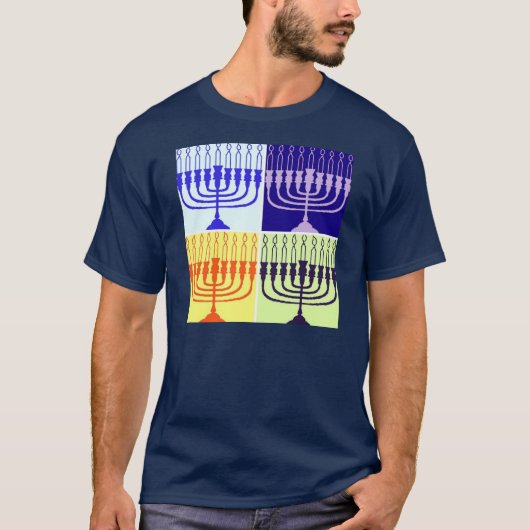Hanukkah Menorah T-shirt (Voorkant)