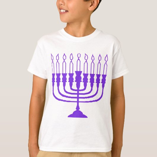 Hanukkah Menorah T-shirt (Voorkant)