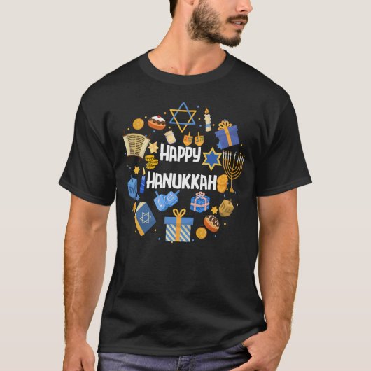 Hanukkah Menorah T-shirt   (Voorkant)