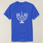 Hanukkah Menorah T-shirt (Design voorkant)