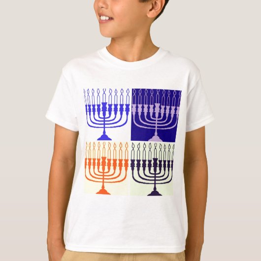 Hanukkah Menorah T-shirt (Voorkant)