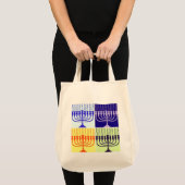 Hanukkah Menorah Tote Bag (Voorkant (product))