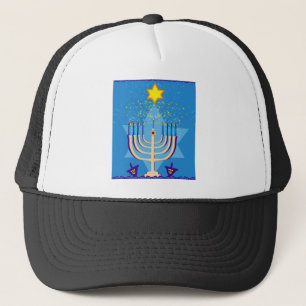 hanukkah menorah trucker pet