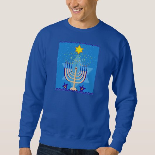 hanukkah menorah trui (Voorkant)
