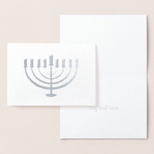Hanukkah Menorah Vakantie Aangepaste Kaart (Display)
