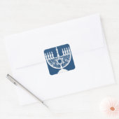Hanukkah Menorah Vierkante Sticker (Envelop)
