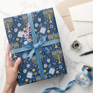 Hanukkah Menorah Wrapping Paper Cadeaupapier
