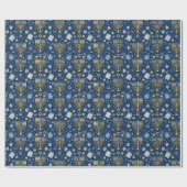 Hanukkah Menorah Wrapping Paper Cadeaupapier (Vlak)