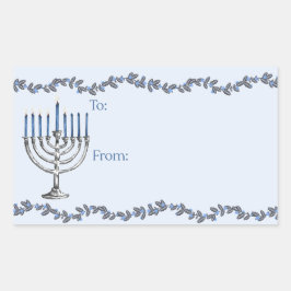 Hanukkah Menorahen Sticker