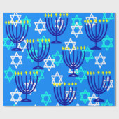 Hanukkah Menorahs Cadeaupapier (Vlak)