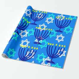 Hanukkah Menorahs Cadeaupapier
