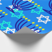Hanukkah Menorahs Cadeaupapier (Hoek)
