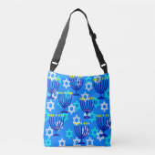 Hanukkah Menorahs Crossbody Tas (Voorkant)