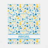 Hanukkah Menorahs Gepersonaliseerd Fleece Deken (Voorkant)