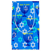 Hanukkah Menorahs Klein Cadeauzakje (Voorkant)