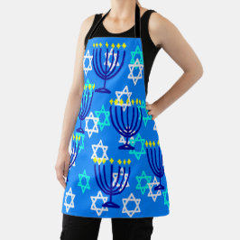 Hanukkah Menorahs Schort