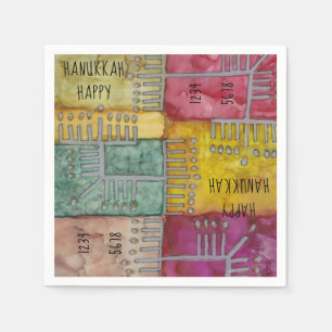 Hanukkah Menorahs Servet