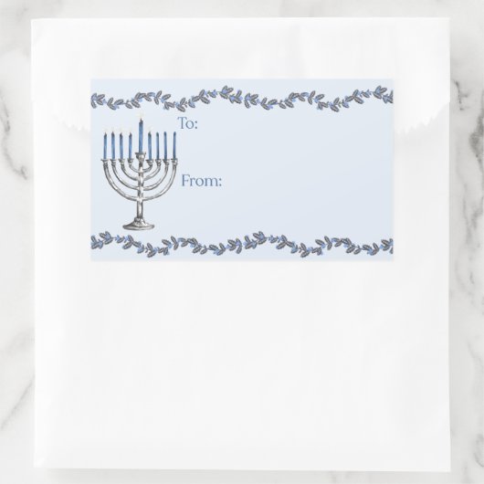 Hanukkah Menorahs Sticker (Tas)
