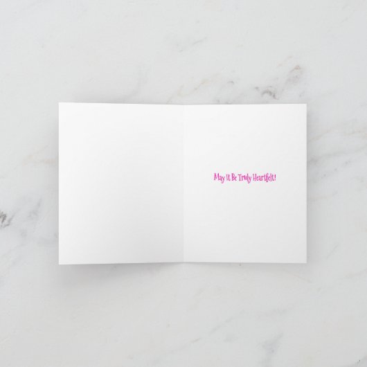 HANUKKAH MET "HART" Chanoeka Kaart (Binnen)