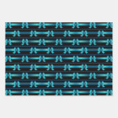 Hanukkah Metallic Bows Inpakpapier Vel (Voorkant 2)