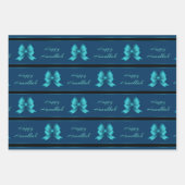 Hanukkah Metallic Bows Inpakpapier Vel (Voorkant)