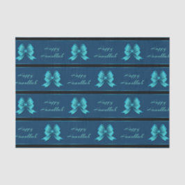 Hanukkah Metallic Bows & Stripes Tissuepapier