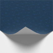Hanukkah Midnight Blue Snowflakes Cadeaupapier (Hoek)