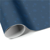 Hanukkah Midnight Blue Snowflakes Cadeaupapier (Rol Hoek)