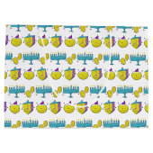 Hanukkah modern grappig voeg jouw naam toe groot cadeauzakje (Achterkant)