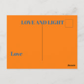 Hanukkah Modern Menorah Blauw Wenskaart Briefkaart (Achterkant)