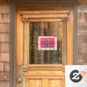 Hanukkah Modern Menorah Window Cling Raamsticker (Huis Deur)