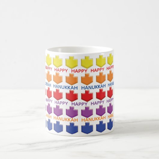 Hanukkah Mok "3D Dreidels" (Center)