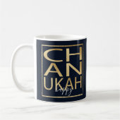 Hanukkah Mok "Chanukah Happy Gold" (Links)