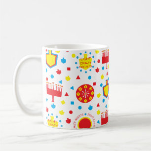 Hanukkah Mok Colorful Crazy 8 Nights